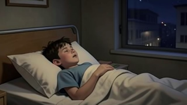 Voices Through the Window from "Wann wird es endlich wieder so, wie es nie war". Voices Through the Window An Evening Begins Joachim(Jocki) lies in bed as patients call and scream from the hospital buildings.