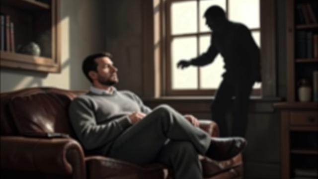 The Return to the House from "Wann wird es endlich wieder so, wie es nie war". The Return to the House Illness Advances Cancer appears in Hermann’s leg and later as shadows on his lungs.
