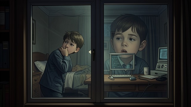 The Terrace Glass Again from "Wann wird es endlich wieder so, wie es nie war". The Terrace Glass Again Return to the Room As an adult, Joachim(Jocki) approaches the glass of his former bedroom and sees a boy breathing on the other side.