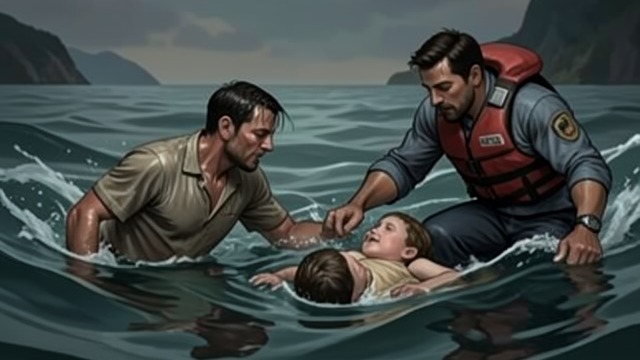 A Secret Kept from "Wann wird es endlich wieder so, wie es nie war". A Secret Kept Accident Hermann’s starter cord strikes his son and sends him into the water. The father jumps in, but another boat reaches Joachim(Jocki) first.