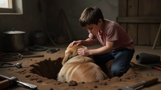 A Dog in the Earth from "Wann wird es endlich wieder so, wie es nie war". A Dog in the Earth Burial by Hand After the family dog is euthanized, Joachim(Jocki) drives its body to the cottage, digs an oversized grave, and lowers the…