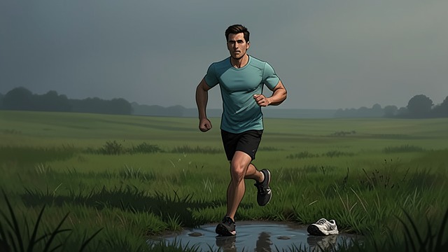 A Run Becomes an Injury from "Wann wird es endlich wieder so, wie es nie war". A Run Becomes an Injury Expertise First Hermann studies training plans and running books before setting out.