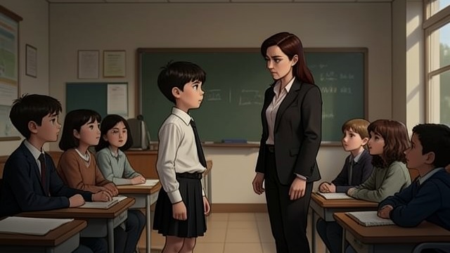 The Classroom Test from "Wann wird es endlich wieder so, wie es nie war". The Classroom Test Credibility The teacher and the director question Joachim(Jocki) separately.
