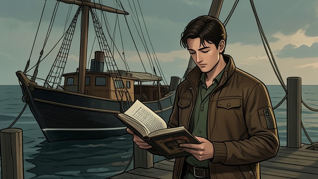 Hermann Dreams of Sailing from "Wann wird es endlich wieder so, wie es nie war". Hermann Dreams of Sailing A New Horizon Books about boats inspire Hermann to imagine leaving land behind.