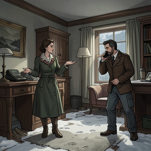 The Neighbor’s Insulin Emergency from "Wann wird es endlich wieder so, wie es nie war". This flow follows a weather disaster as it turns Michaela Meisner’s isolation into an urgent rescue organized by Hermann.