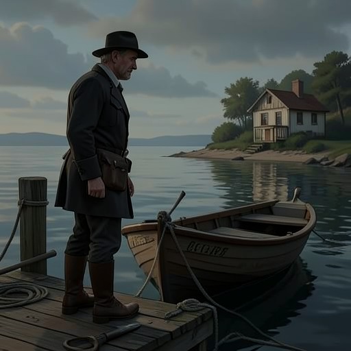 The Family’s Journey from Sea to Land from "Wann wird es endlich wieder so, wie es nie war". This flow follows Hermann’s changing dreams of escape and mastery, from sailing to the cottage and its rural projects.