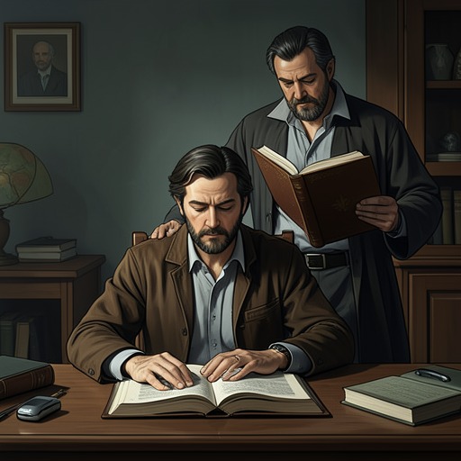 The Narrator’s Relationship to Reading from "Wann wird es endlich wieder so, wie es nie war". This flow contrasts Joachim(Jocki)’s difficulty with school reading against his father’s encyclopedic appetite and his own imaginative absorption.