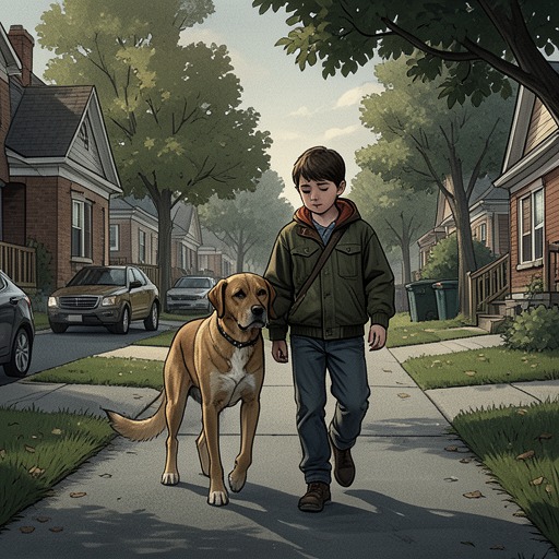 The Dog as Companion and Kin from "Wann wird es endlich wieder so, wie es nie war". This flow follows Joachim(Jocki)’s devotion to the family dog from childhood alliance to blood pact and difficult farewell.