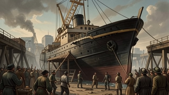The Ship Is Retired from "The Caine Mutiny". The Ship Is Retired End of Service After delays and a brief return to minesweeping, the damaged ship reaches Bayonne for decommissioning.