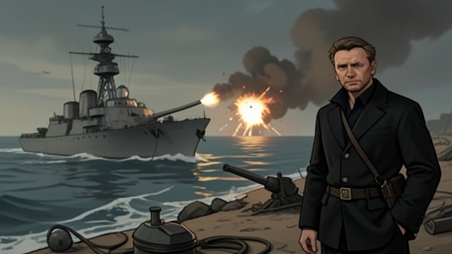 Saipan Patrol from "The Caine Mutiny". Saipan Patrol Combat The Caine patrols near the invasion force and witnesses an aircraft crash. A shore battery then fires on a nearby destroyer.