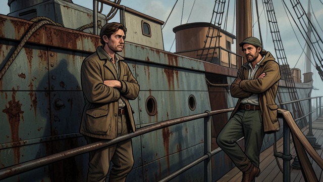 The Tarnished Ship from "The Caine Mutiny". The Tarnished Ship Conditions The Caine is dirty, worn, and loosely disciplined.