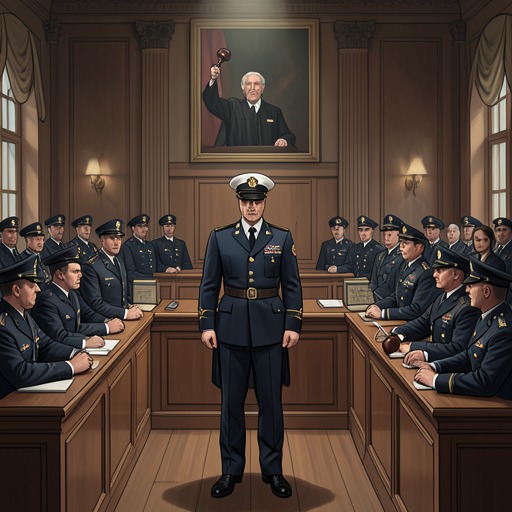 The Caine Mutiny Trial as Institutional Conflict from "The Caine Mutiny". The trial turns an emergency decision into a conflict between individual judgment, medical authority, and the Navy’s need for an unbroken chain of command.