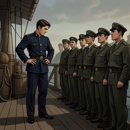 Willie Learns the Caine’s Informal Language from "The Caine Mutiny". Willie’s understanding of the ship grows from embarrassed outsider status to an ability to command its crew without mistaking informality for incompetence.