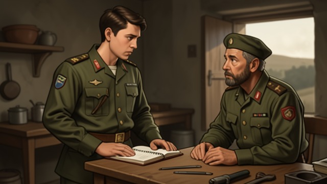 A Chosen Hardship from "The Caine Mutiny Court-Martial". A Chosen Hardship Learning Persistence Willie nearly loses his place at training but chooses to accept confinement rather than seek an easier Army commission.