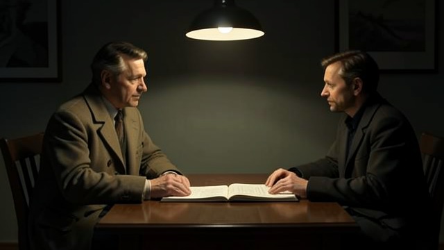 An Awkward Conversation from "The Caine Mutiny Court-Martial". An Awkward Conversation A Father Reaches Out Dr. Keith asks Willie about the Navy and about May, questions they have rarely discussed openly.