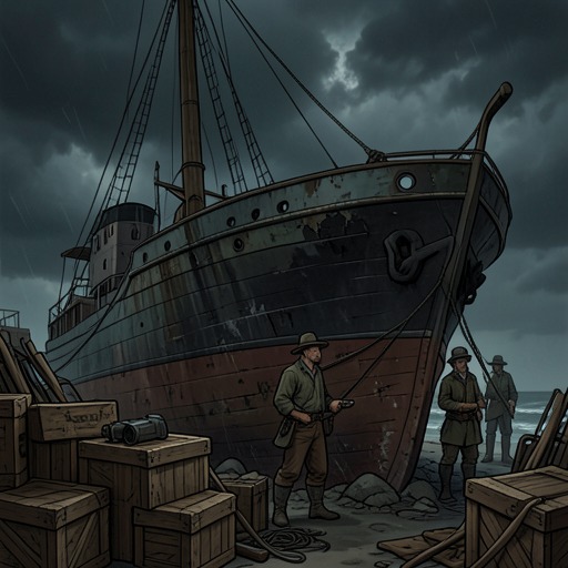 The Caine’s Crew and Its Ship from "The Caine Mutiny Court-Martial". The Caine’s crew forms a rough community around an obsolete vessel, discovering both the bonds of shared labor and the human costs of its failures.