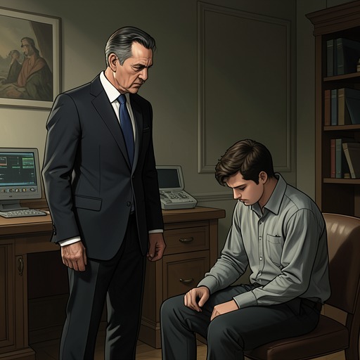 Willie and His Father from "The Caine Mutiny Court-Martial". Willie’s relationship with Dr. Keith shifts from distant, unspoken affection to grief, gratitude, and a lifelong standard of purposeful work.