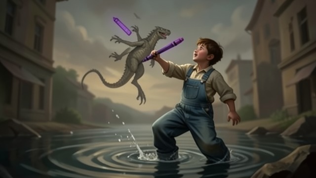 Fear and Disorientation from "Harold and the Purple Crayon". Resourcefulness Under Strain A design exceeds its purpose Harold makes the Dragon to protect the apples, but the guardian frightens him as well.