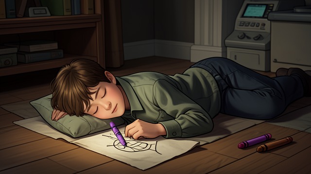 Letting It Fall from "Harold and the Purple Crayon". Releasing the Instrument A final useful drawing Harold uses the crayon to make a bed after finding the way back to his bedroom.