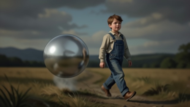 Along the Changing Route from "Harold and the Purple Crayon". The Moon Travels Too A moving landmark When Harold leaves the straight path for a shortcut across a field, the Moon goes with him.