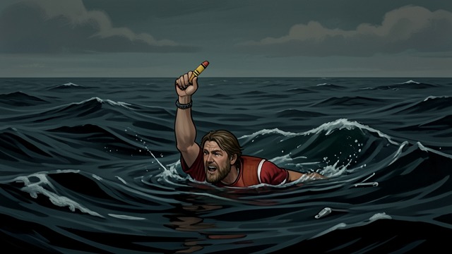 Over His Head from "Harold and the Purple Crayon". An Unplanned Sea The setting changes abruptly After realizing what is happening, Harold finds himself over his head in an ocean.