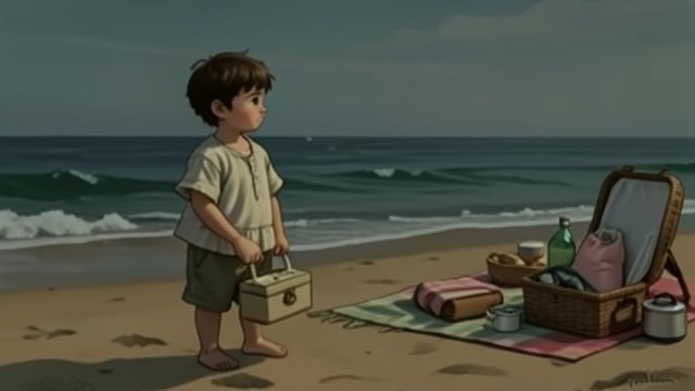 The Beach Reminds Him of Food from "Harold and the Purple Crayon". A Familiar Idea on Unfamiliar Land Recognition through association Harold does not know where he is when he steps onto the beach.