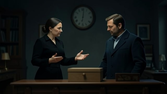 The Back Of The Ceremony from "Oslo". The Back Of The Ceremony Excluded from the stage Terje Rød-Larsen expects a place at the signing ceremony, but Mona Juul tells him there are no seats for them.