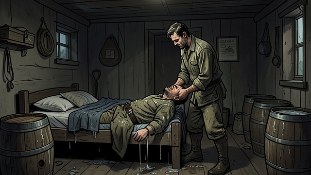 船艏楼,《《1919》》中的场景。船艏楼 拥挤环境中的劳作 乔·威廉斯与水手们共住肮脏的睡铺,共同忍受令人精疲力竭的劳动;他们的工资和舒适程度都由船上官员控制。 劳作之躯 疲惫、疾病与恶劣环境,让身体承受海上商业的代价。谁发号施令、谁忍受不适,清楚地体现出船上的等级关系。
