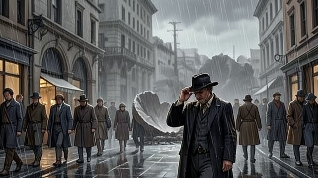 The Bertha’s Shadow from "1919". The Bertha’s Shadow Danger enters daily life A distant artillery shell interrupts ordinary activity, while residents respond with irritation, curiosity, or…