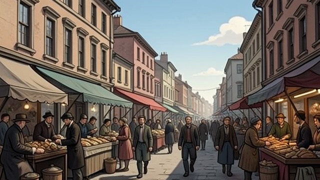An Ordinary Morning Again from "1919". An Ordinary Morning Again Routine reappears After violence disperses the crowds, familiar cafés, markets, and streets return to view.