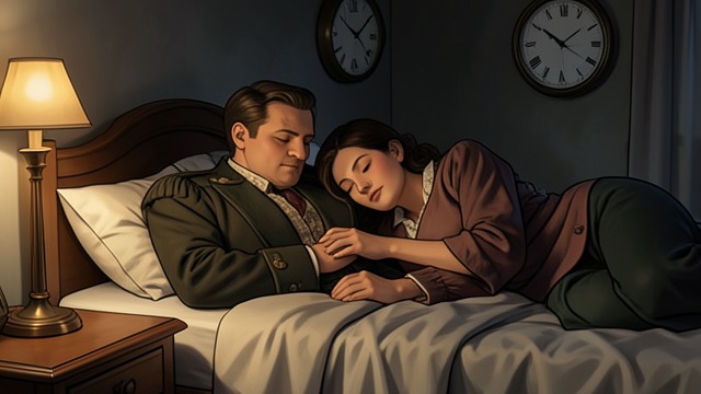 迪克·萨维奇与安妮·伊丽莎白,《《1919》》中的场景。共度一夜 亲密与不确定 理查德·埃尔沃思·萨维奇与安妮·伊丽莎白·特伦特同床共枕,但这次亲密并不轻松,也让两人暴露出真实的情感;它并不像安妮想象的那样,能轻而易举地实现她的愿望。 藏在其中的承诺 安妮·伊丽莎白相信,他们或许能共度一生。理查德此刻的情意是真挚的,但他并未作出可靠的承诺。
