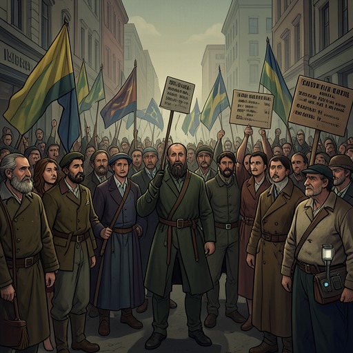 The Meaning of Patriotism from "1919". This flow follows the transformation of patriotism from a promise of democratic solidarity into a tool for defining and policing dissent.