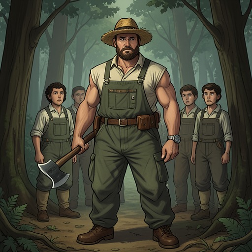 Paul Bunyan and the Timber Workers from "1919". This flow follows the symbolic Paul Bunyan from an exploited logger to a figure in the confrontation over industrial democracy.
