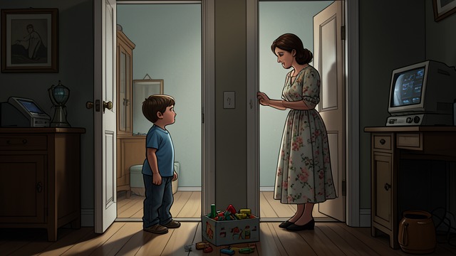 A Child Names His Place from "La uruguaya". Belonging Across Homes Maiko’s correction A neighbor calls Maiko a visitor at Lucas’s home. The child corrects her, saying that he lives there too.