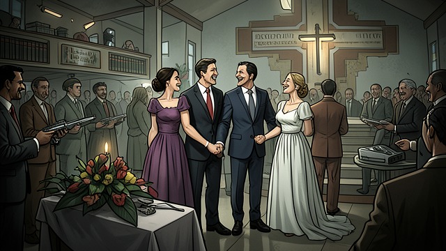 The Triple Wedding from "La uruguaya". A Shared Future An unexpected ceremony Lucas sees Guerra, César, and Rocío at a triple wedding, with both women pregnant and the three adults laughing…