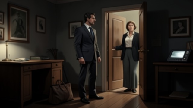 A Door at Night from "La uruguaya". The Day Ends at Home A changed return Lucas reaches the apartment physically broken and without the money he intended to bring back.