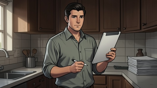 Lists After the Split from "La uruguaya". A Board in the Kitchen Making tasks his own Lucas now keeps a board of pending tasks in his kitchen.