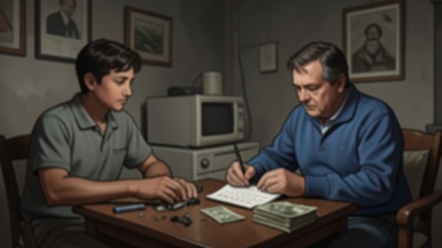 Debt at Home from "La uruguaya". Financial Pressure Daily shortages The family delays repairs, healthcare, childcare, and bills while Catalina’s salary sustains them.