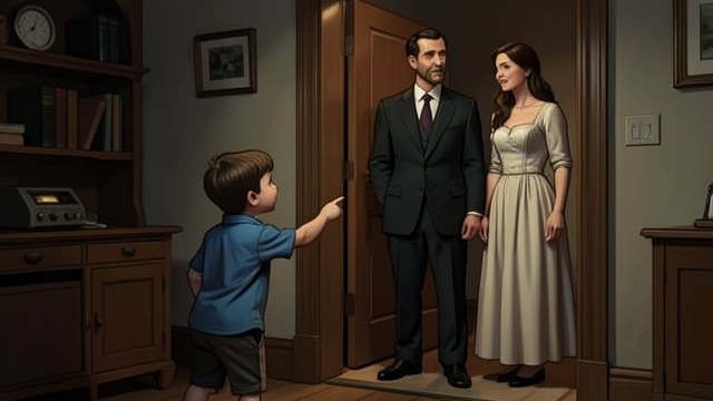 A Child’s Correction from "La uruguaya". Belonging Reaffirmed A neighbor’s assumption A neighbor asks Maiko whether he has come to visit his father. Maiko replies that he lives with Lucas too.