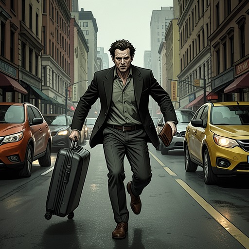 From Theft to Return from "La uruguaya". After the robbery, Lucas moves through panic, suspicion, and physical collapse before choosing to return to his family.