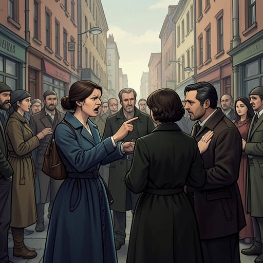 Guerra’s Rupture with César from "La uruguaya". Guerra discovers César’s affair with Rocío, confronts them publicly, and faces the unexpected reality of Rocío’s pregnancy.