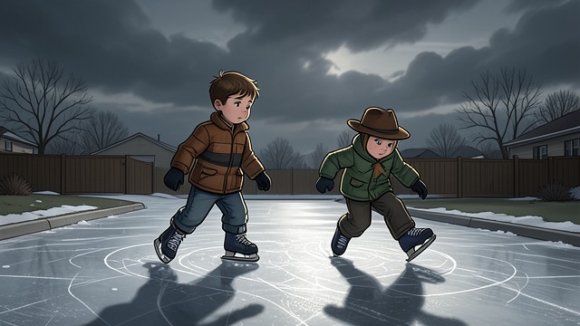 A Quiet Repair from "Hold Tight". A Quiet Repair A Return to the Driveway Mike and Adam play hockey in their driveway again, reenacting familiar routines.