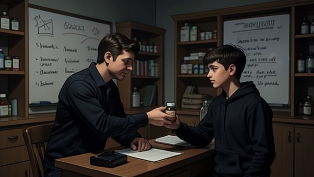 The First Compromise from "Hold Tight". The First Compromise Pills Arrive Teenagers begin bringing prescription medications to the club.