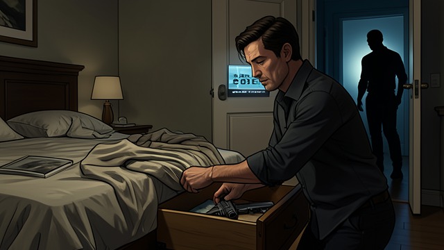 A Gun in the House from "Hold Tight". A Gun in the House A Hidden Danger Guy's handgun is a risk concealed in a bedroom drawer.