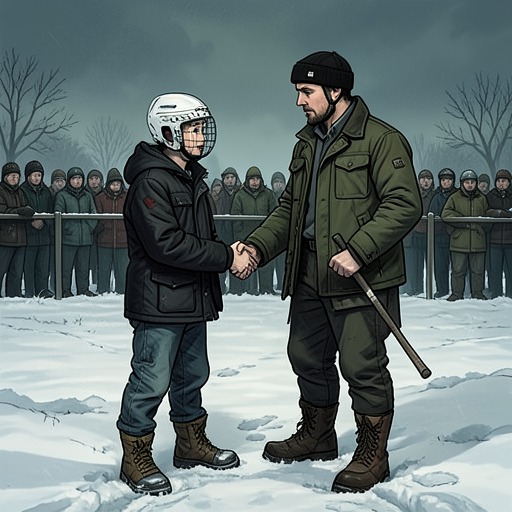 The Father and Son Who Find Each Other from "Hold Tight". This flow traces Mike and Adam's bond from shared hockey memories through conflict, sacrifice, and the difficult return to trust.