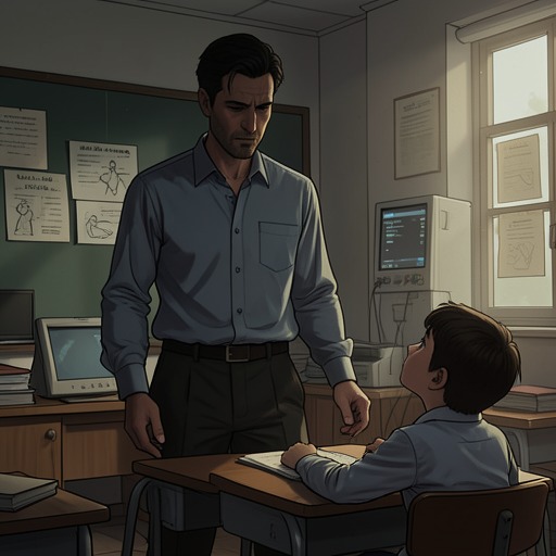 Joe Lewiston's Moral Fall from "Hold Tight". This flow traces Joe's movement from a beloved teacher's mistake through shame, concealment, and a belated attempt to prevent further harm.