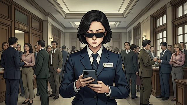 A Lonely Shift from "Anxious People". A Lonely Shift A defensive persona London works a temporary shift at the Cashless bank and spends much of her attention on social media.