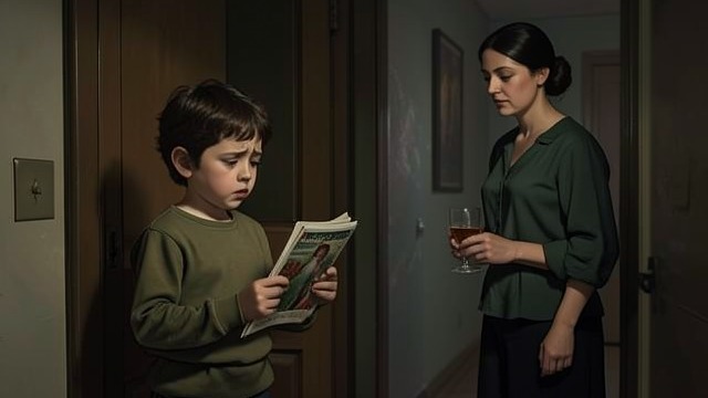 A Childhood of Uncertainty from "Anxious People". A Childhood of Uncertainty A child supporting a parent The Bank robber grows up with a mother whose alcohol dependence brings instability and unmet needs.