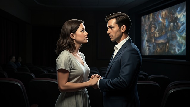 Choosing the Cinema from "Anxious People". Choosing the Cinema A different project Anna-Lena suggests that she and Roger look at a countertop, then hears him propose going to the cinema instead.