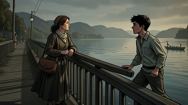 Nadia Returns to the Same Place from "Anxious People". Nadia Returns to the Same Place A second life at risk Nadia stands on the same railing, carrying a sadness that has remained invisible to the people around…